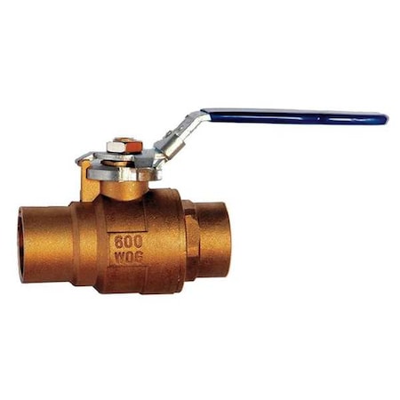 Milwaukee Valve 3/4" BA-485BLL - Manual 2-Way Ball Valve,Sweat,Brass