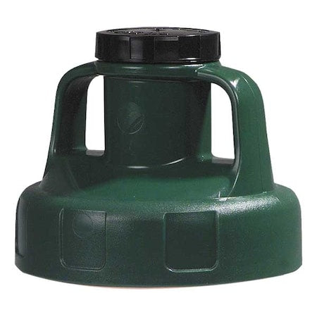 Oil Safe 100203 - Utility Lid,w/2 In Outlet,HDPE,Dk Green