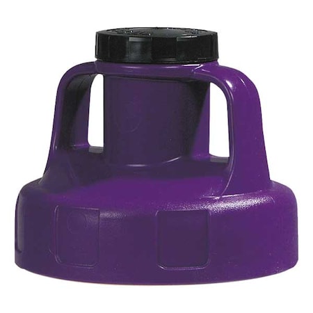 Oil Safe 100207 - Utility Lid,w/2 In Outlet,HDPE,Purple