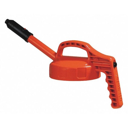 Oil Safe 100306 - Stretch Spout Lid,w/0.5 In Outlet,Orange