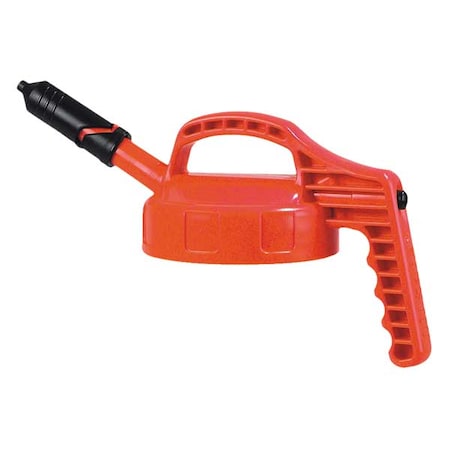 Oil Safe 100406 - Mini Spout Lid,Orange,Plastic,7 1/2 in H