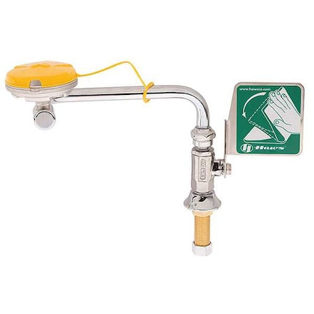 Haws 7612 - Eyewash,Deck Mount,15 W,11-1/2 D