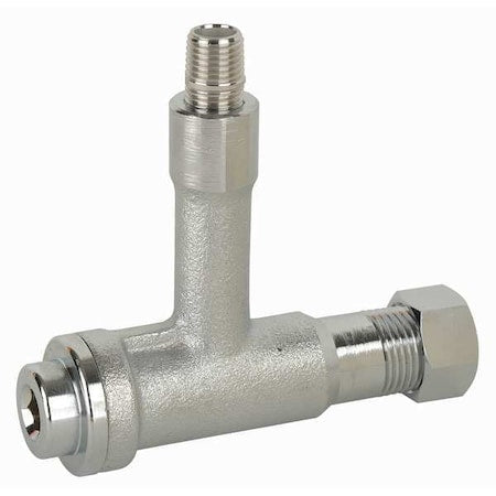 Haws SP509 - In-Line Water Strainer, Chrome-Plated Brass, For Eye/Facewash, 1/2 in Slipjoint Nut and Washers