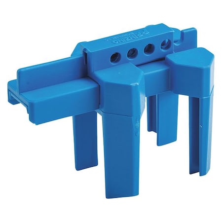 Brady BS07A-BU - Ball Valve Lockout,Blue,1/2 to 2-1/2 In.