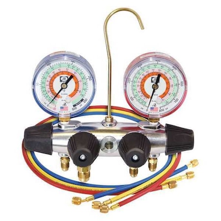 Jb Industries 25233 - Manifold Gauge Kit,5ft L,1 7/16 in Gauge