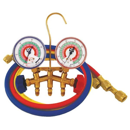 Jb Industries M2-5-410A - Manifold Gauge Kit,5 ft L,2 1/2 in Gauge