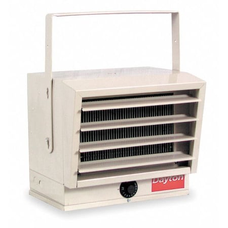 Dayton 3UG73 - Electric Wall & Ceiling Unit Heater, 1 Phase, 240/208 VAC, 12-1/2 in H x 14 in W x 11-1/4 in D