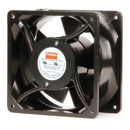 Dayton 3VU66 - Standard Square Axial Fan, Square, 115 V AC, 1 Phase, Cast Aluminum, 6 15/16 in W.