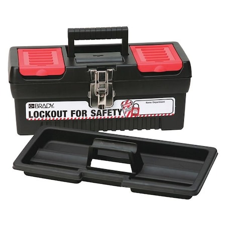 Brady 105905 - Lockout Tool Box, Polypropylene, 14" Width, 7-1/8" Height