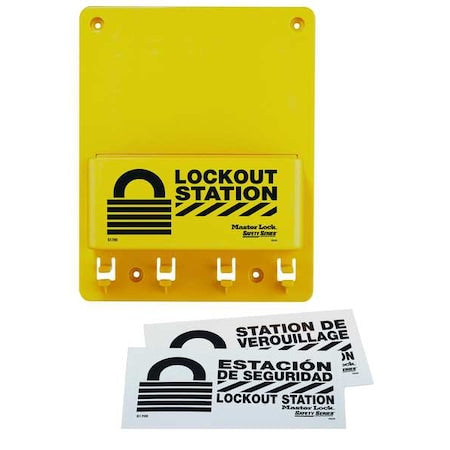 Master Lock S1700 - Lockout Station,Unfilled,9-3/4 In H