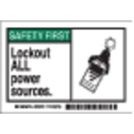 Brady 86879 - Machine/Equipment Label,PK5, 86879
