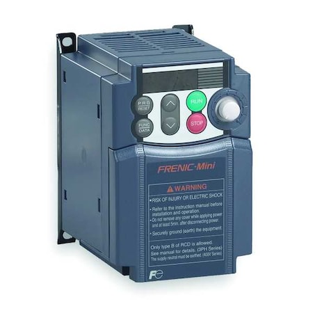Fuji Electric FRN0001C2S-2U - Variable Frequency Drive,1/8 HP,200-230 V