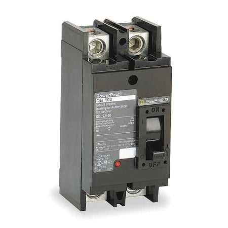 Square D QBL22175 - Molded Case Circuit Breaker, POWERPACT Q Series, 175 A, 2 Pole, 240 V AC, 10k A at 240 V AC