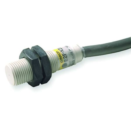 Omron E2F-X10E1 - Cylindrical, Inductive Proximity Sensor, 30 mm Dia., Polyarylate Resin, 2 m, Bare Wire, 3 Wires, Shielded