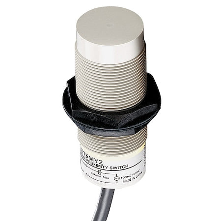 Omron E2K-X15MF1 - Capacitive, Cylindrical Proximity Sensor, 30 mm Dia., Plastic, 2 m, Bare Wire, 3 Wires, Unshielded