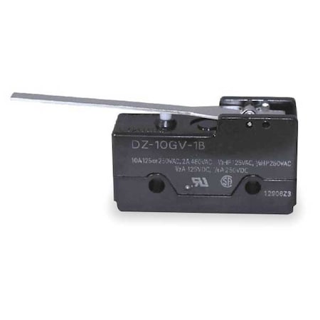 Omron DZ-10GV-1B - Snap Action Switch, Hinge, Lever Actuator, DPDT, 10 A at 240 V AC Contact Rating