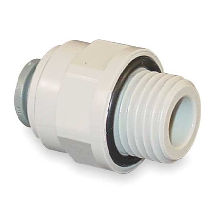 John Guest PI011212S-10PK - Push-Fit Adapter Fitting, 3/8 in Tube Size, Acetal, Gray, 10 PK