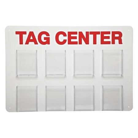 Brady TC8 - Tag Center,Unfilled,15-3/4 In. H
