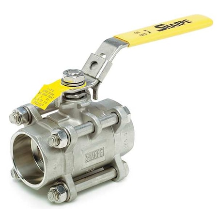 Sharpe Valves 4351002540 - 1" Socket Stainless Steel Ball Valve Inline
