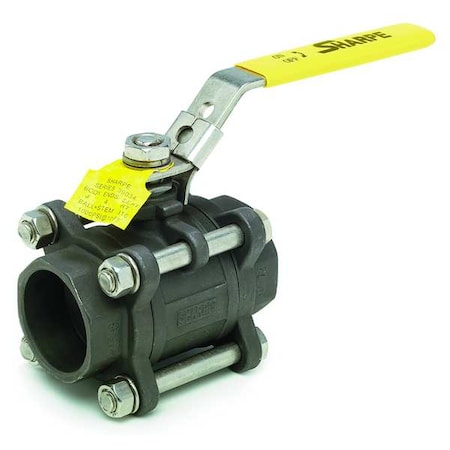 Sharpe Valves 4351002100 - 2" Socket Carbon Steel Ball Valve Inline