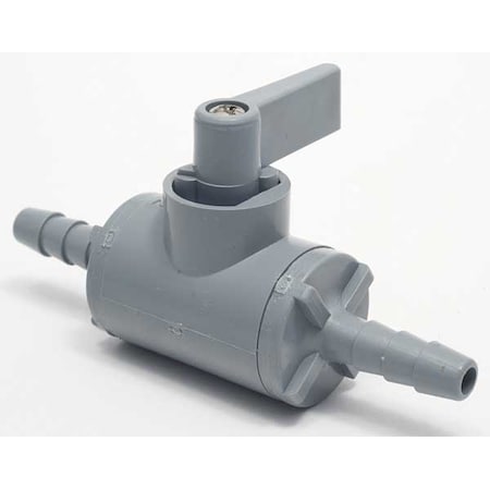 5743890 - Manual 2-Way Ball Valve,Barb,PVC