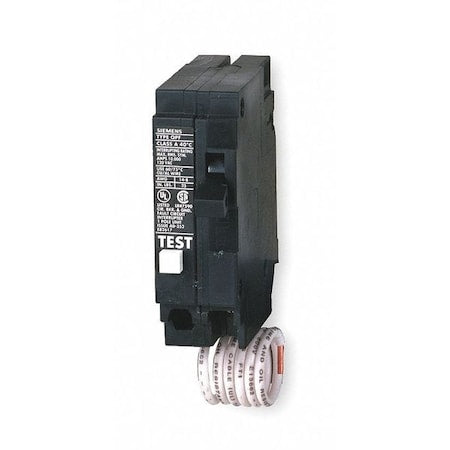 Siemens QF120A - Miniature Circuit Breaker, QF Series, 20 A, 1 Pole, 120 V AC, 10k A at 120 V AC