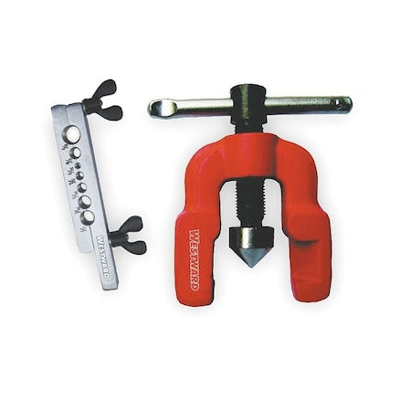 Westward 3CYV1 - Flaring Tool,Single,3/16-5/8,Chrome