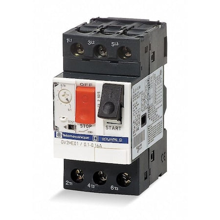 Schneider Electric GV2ME04 - Manual Motor Starter, Not Applicable, 3 P, 3 Phase, Push Button, 0.63 A