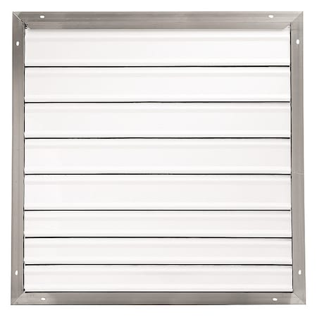 Dayton 3C309 - 30 in 33"H-W 5.75"L Aluminum Backdraft Damper, 30-1/2 in x 30-1/2 in, Aluminum