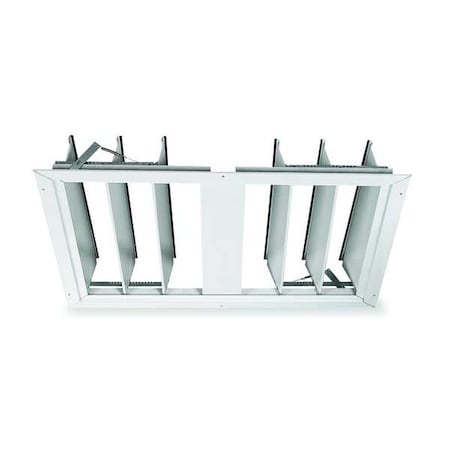 Dayton 4HA12 - 36 in 36"H-W Aluminum Ceiling Truss Damper, 35-3/4 in x 34 in, Aluminum