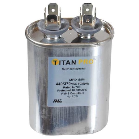 Titan Pro TOCF3 - Motor Run Capacitor,3 MFD,2-3/4 In. H
