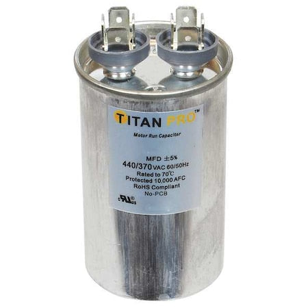 Titan Pro TRCF17.5 - Motor Run Capacitor,17.5 MFD,3-1/4 In. H