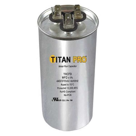 Titan Pro TRCFD403 - Motor Dual Run Capacitor, 370 to 440 V AC