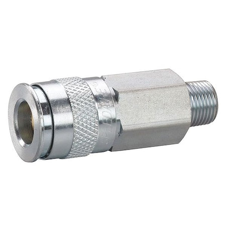 Speedaire 30E534 - Coupler Body, (M)NPT, 1/2, Brass/Steel