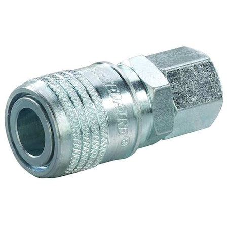 Speedaire 30E687 - Quick Connect Hose Coupling, 1/4 in Body Size, 1/4 in Hose Fitting Size, Sleeve, Socket, 30 E687