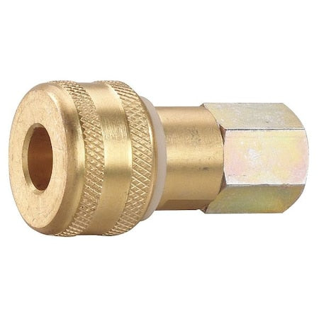 Speedaire 30E678 - Coupler Body, (F)NPT, 1/4, Brass/Steel