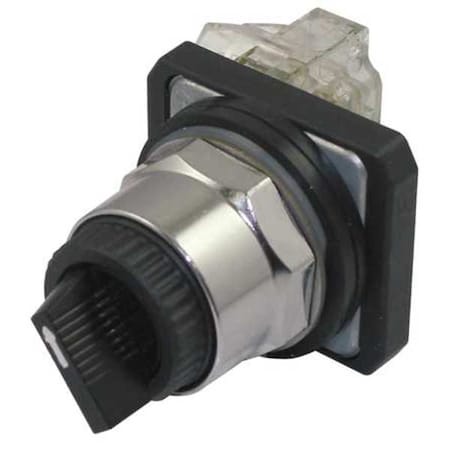 Dayton 30G296 - Selector Switch,Non-Illum,2 Pos,30mm,Black