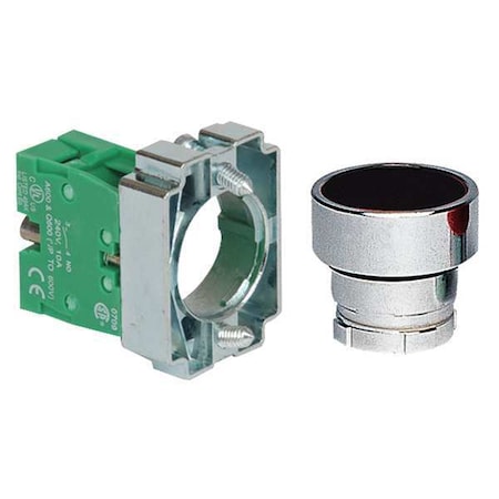 Dayton 30G227 - Push Button Operator, 22 mm, 1 NO, Black