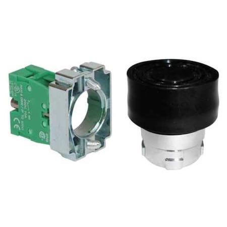 Dayton 30G242 - Push Button Operator, 22 mm, 1 NO, Black