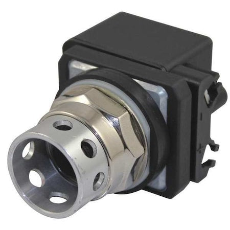 Dayton 30G372 - Illuminated Push Button Operator, 30 mm, Clear