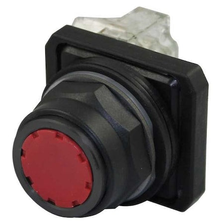 Dayton 30G440 - Push Button Operator, 30 mm, 1 NO/1 NC, Red