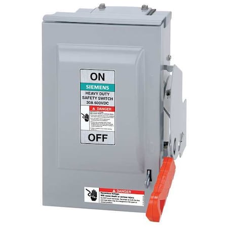 Siemens HNF362PVPG - Safety Disconnect Switch, Nonfusible, 3 PST, Three Phase, NEMA 1, Indoor, Steel