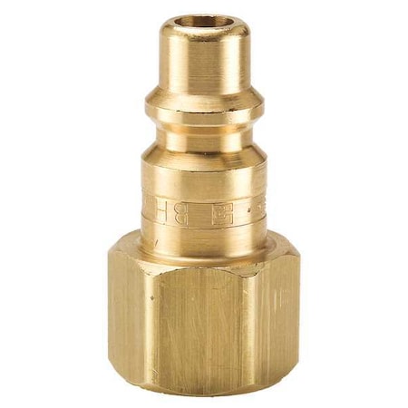Parker BH3C - Coupler Plug,Brass,FNPT,1/4 In. Pipe