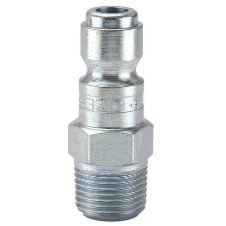 Parker 2E - Coupler Plug,Steel,MNPT,3/8 In. Pipe