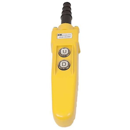 Kh Industries CPC02-C00-000A - Pendant Cntrl Station,Dead End,2 Buttn,Ylw