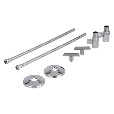 Zurn Z8800-XL-LR-LK-PC - Lavatory Supply Stop,3/8 inx3/8 in IPS