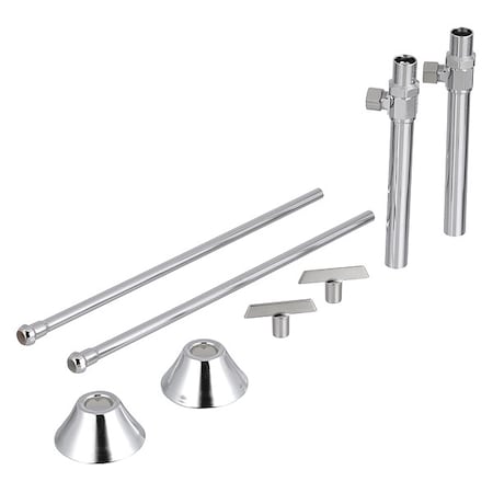 Zurn Z8808-XL-LRLK-PC - Closet Supply Stop,1/2 in x 3/8 in SWT