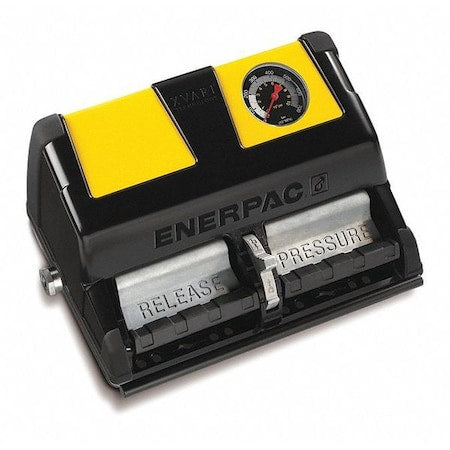 Enerpac XA12VG - XA12 VG, Air Driven Hydraulic Pump, 4/3 Valve, 122 in3 Oil, Pressure Gauge, For Double-Acting Tools