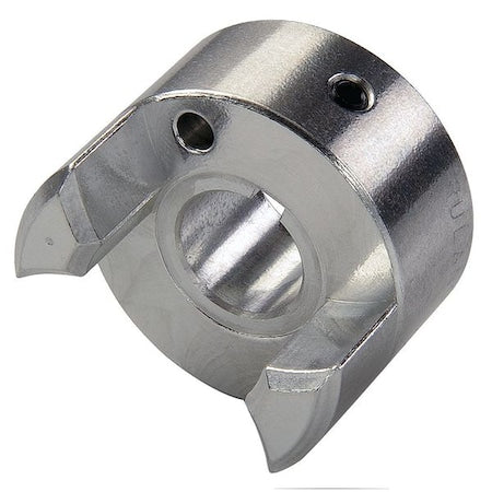 Ruland JSC21-6-A - Curved Jaw Coupling Hub,3/8",Aluminum