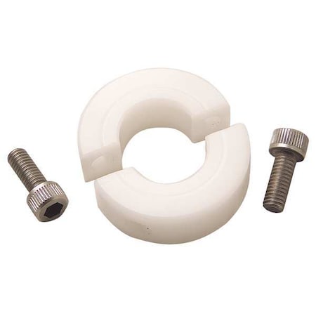 Ruland MSP-20-P - Shaft Collar,Clamp,2 Pc,20mm,Plastic